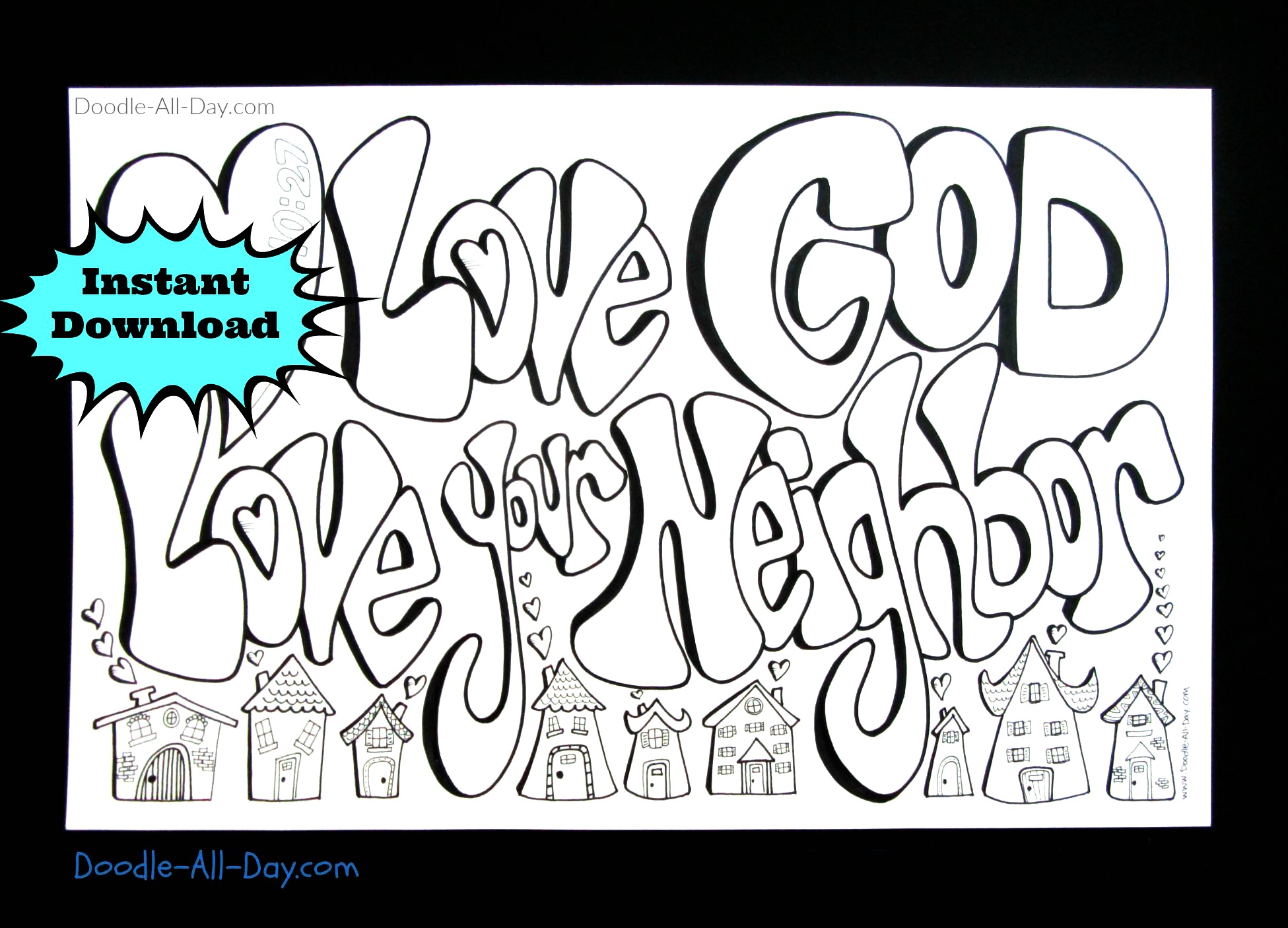 free-printable-love-your-neighbor-coloring-page-new-day-quotes-funny