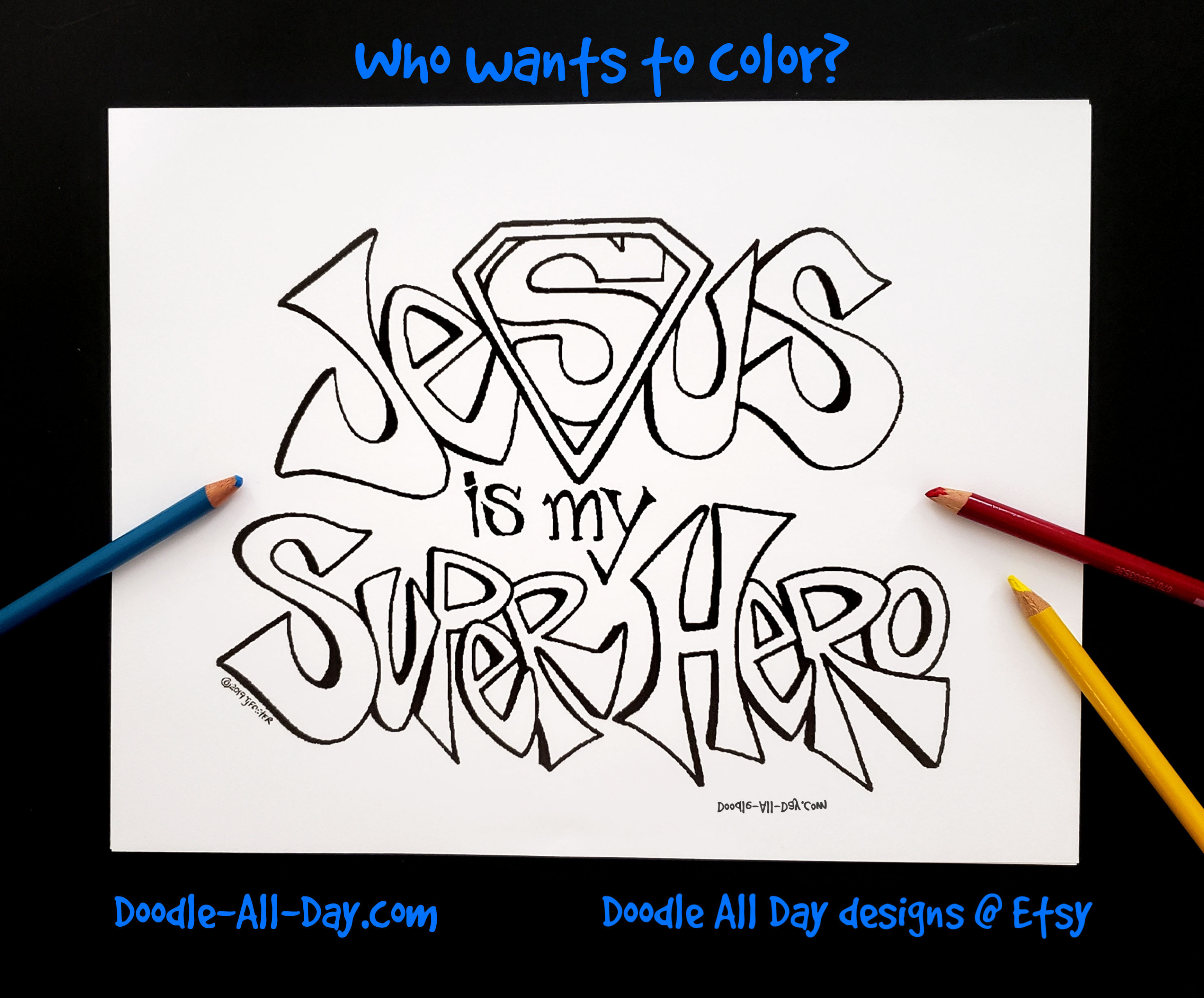 √ Jesus Superhero Coloring Page : Superhero Coloring Page Worksheets